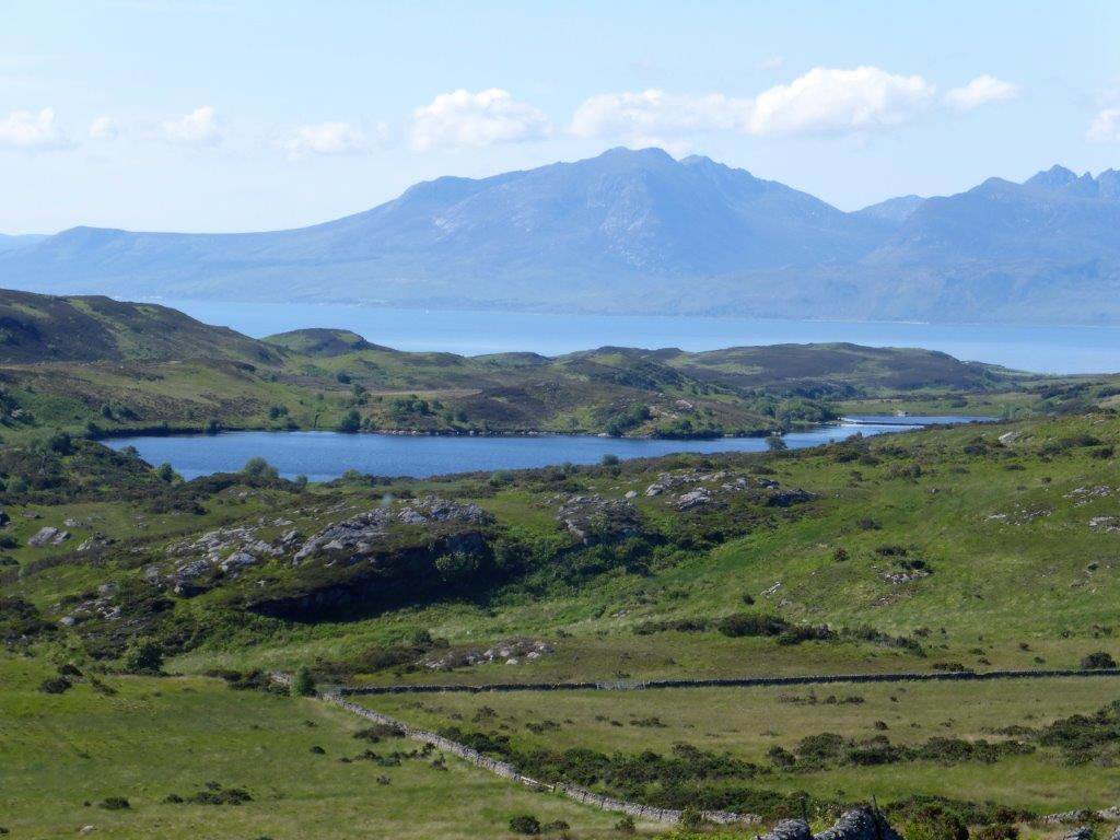 Dhu Loch and Arran from Barone Hill